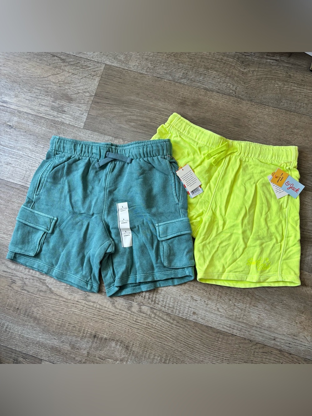 2pcs Cat & Jack Boy’s terry shorts size large 10-12 NEW
